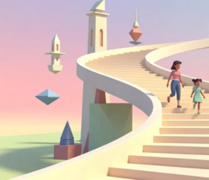 Monument Valley 2 letöltési illusztráció mobilkészüléken
